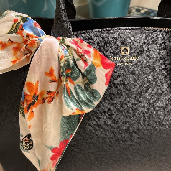 Kate Spade Black Satchel with Structured Shape and Rolled Handles - Picture 3 of 9